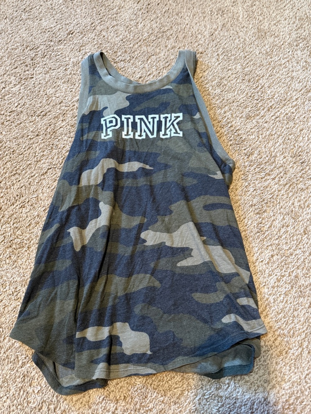PINK Victoria's Secret Camo Flowy Tank